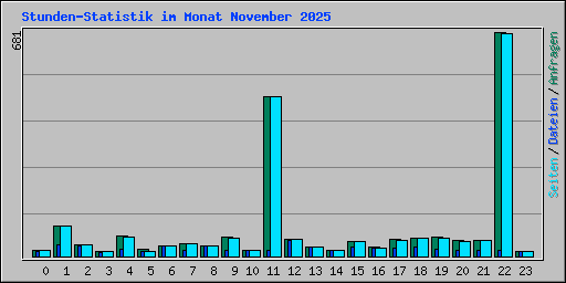 Stunden-Statistik im Monat November 2025